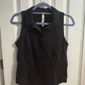 lululemon athletica Black Sleeveless Blouse